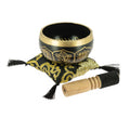 Tibetan Singing Bowls Black with Symbols