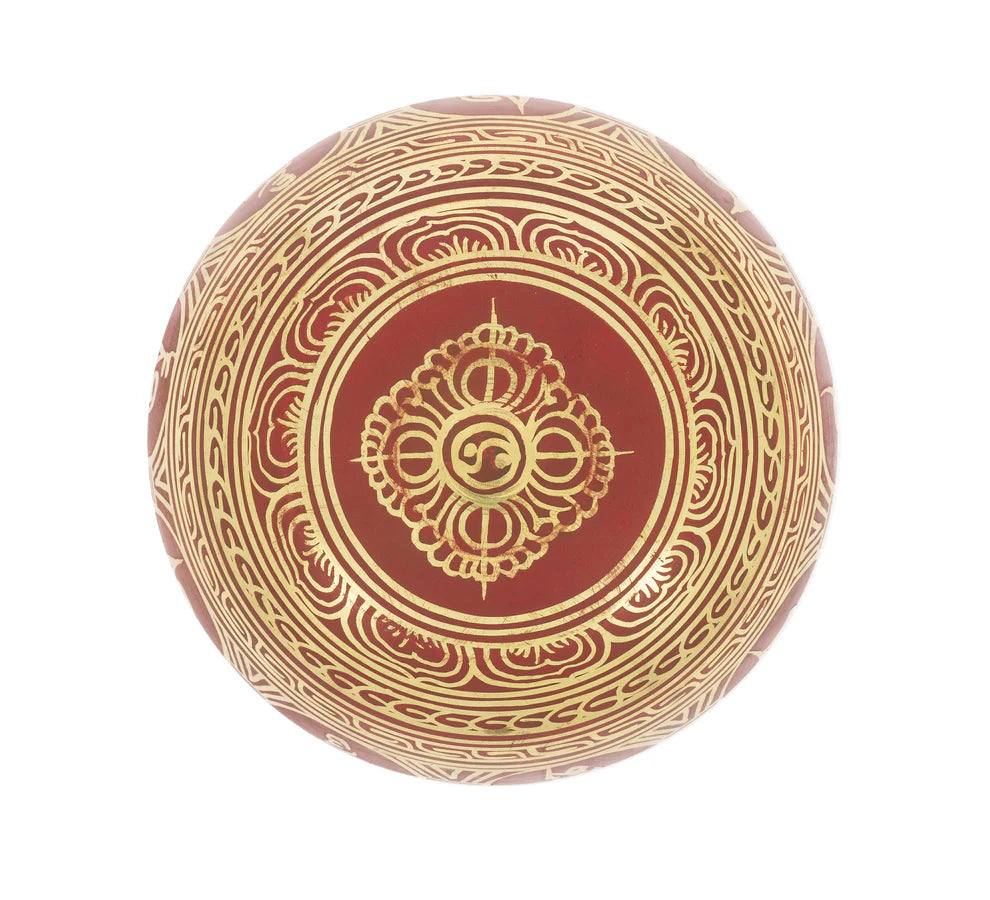 Tibetan Singing Bowls with OM MANI SYMBOLS