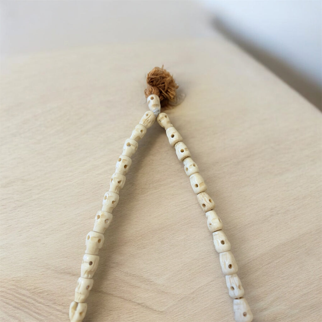 Tibetan Yak Bone Skull Mala
