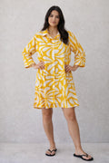 100% Organic Cotton Lemon Yellow Dress