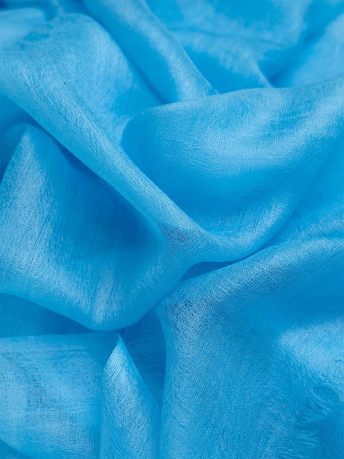 Featherlight Sky Blue 100%  Cashmere Scarf