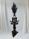 Crystal Conch Protector Tibetan Phurba