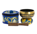 Travel Tibetan Singing Bowl - Green, 7,5 cm