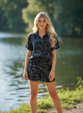 100% Rayon Ladies Nightwear Shorts Sets, Co-ord Set, American Crepe