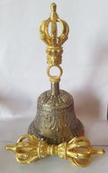 TIBETAN 9 HEAD BELL AND DORJE SET