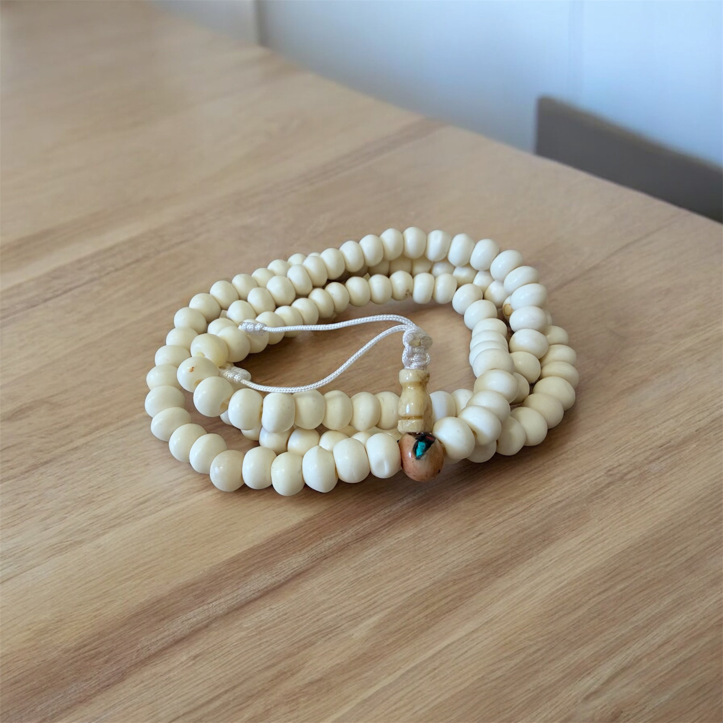 Himalayan White Yak Bone Natural Color
