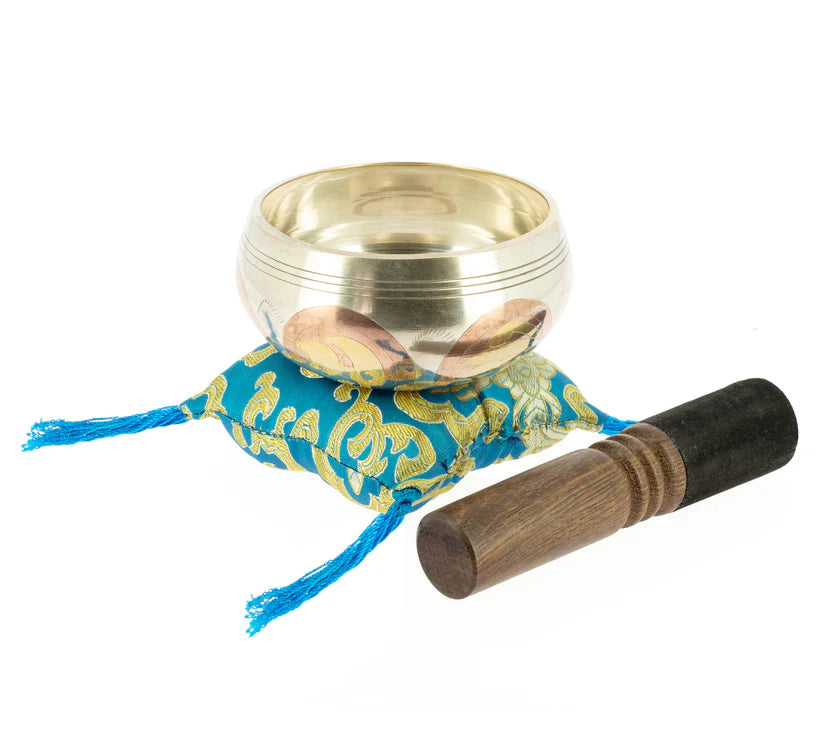 Tibetan Singing bowls with Dragon Carving and Mantra