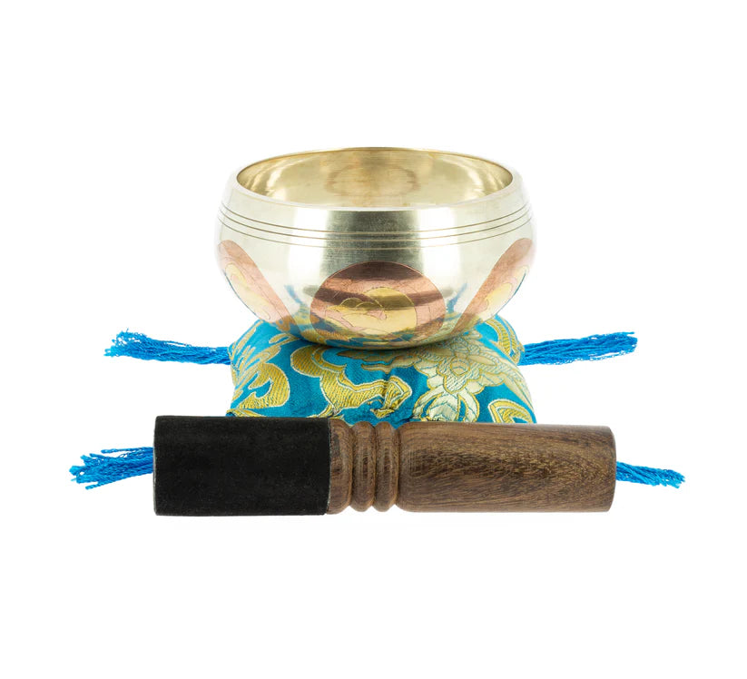 Tibetan Singing bowls with Dragon Carving and Mantra