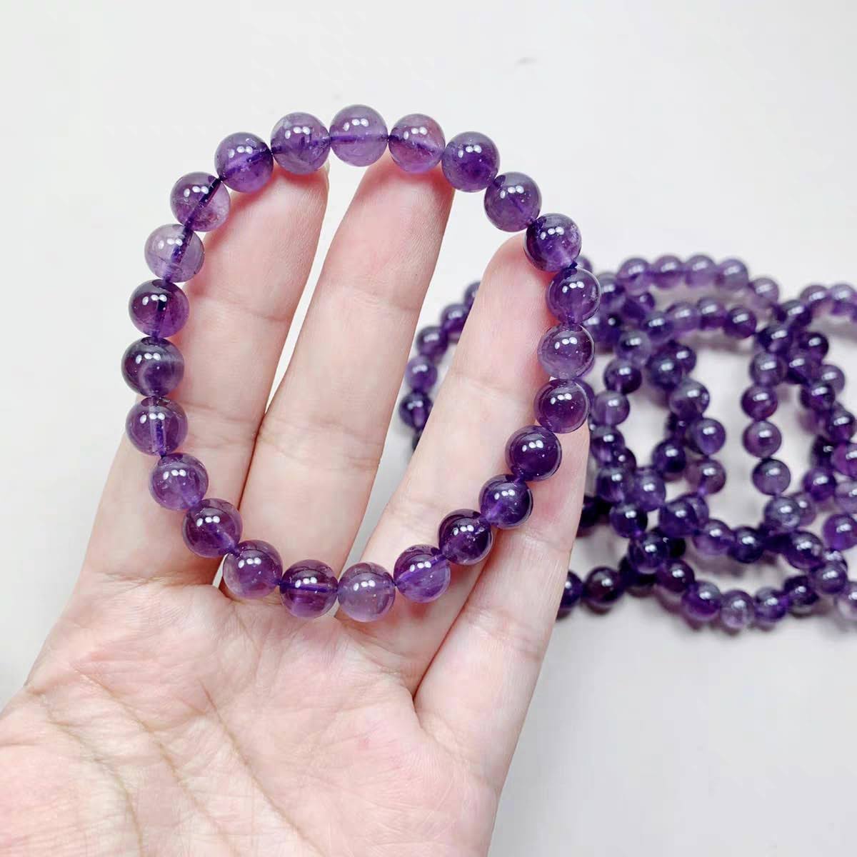 AMETHYST NATURAL  STONE BRACELET