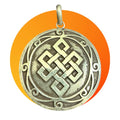 8 Auspicious Symbol Endless Knot Mandala Sterling Silver Pendant