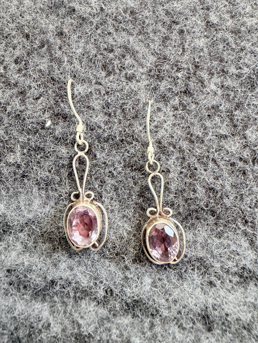 Elegant Sapphire Dangle Sterling Silver Earring