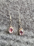 Elegant Sapphire Dangle Sterling Silver Earring