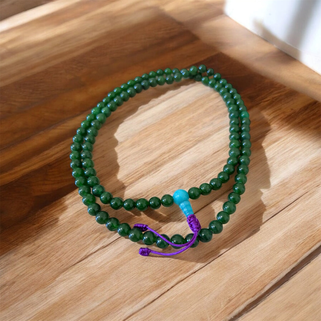 Green Jadeite Jade Mala