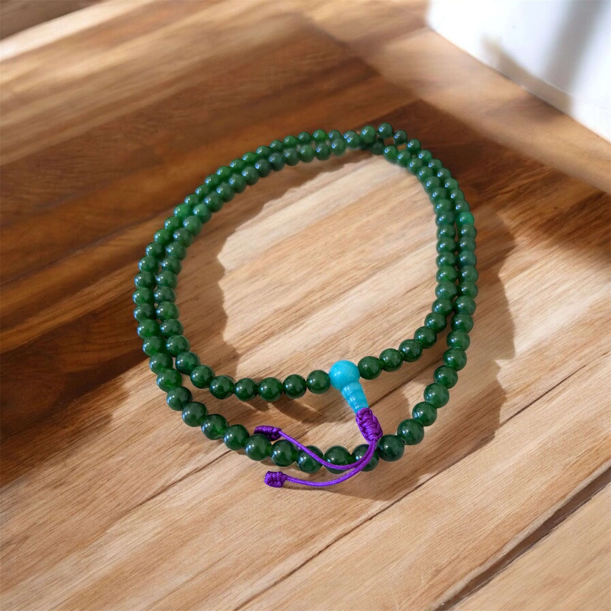 Green Jadeite Jade Mala