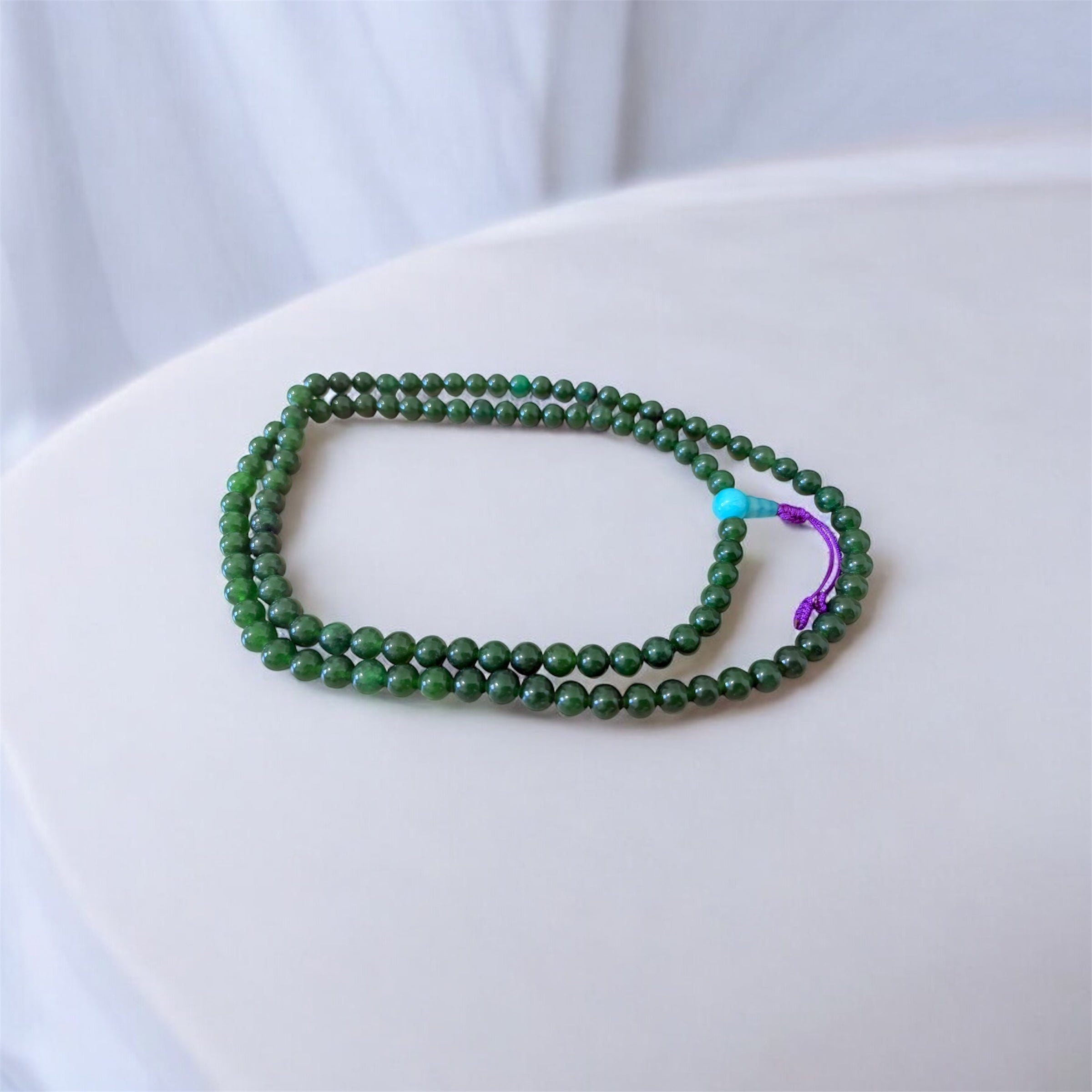 Green Jadeite Jade Mala