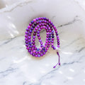 Jade Blue purple Mala