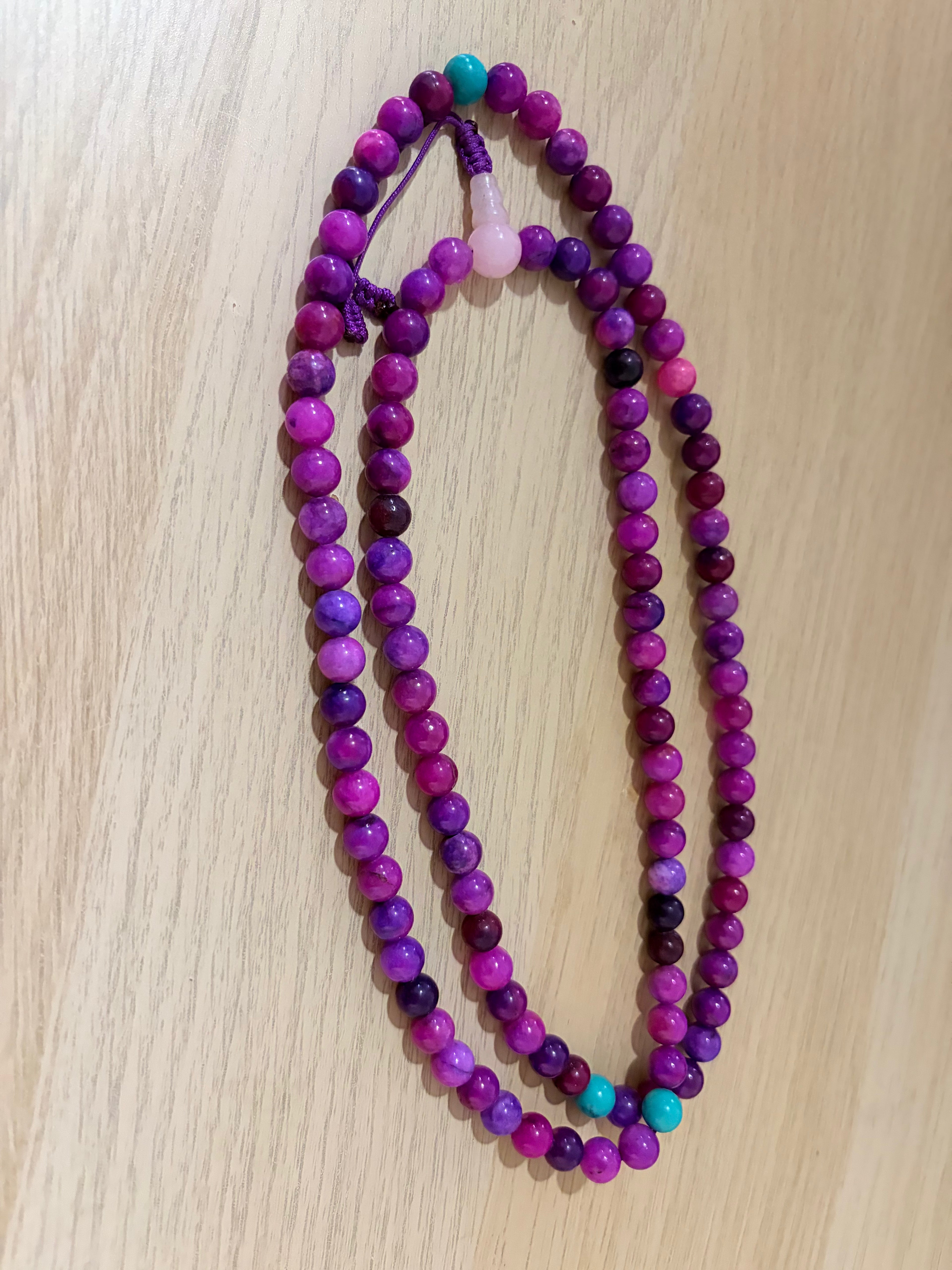 Purple Sugilite Gemstone rosary