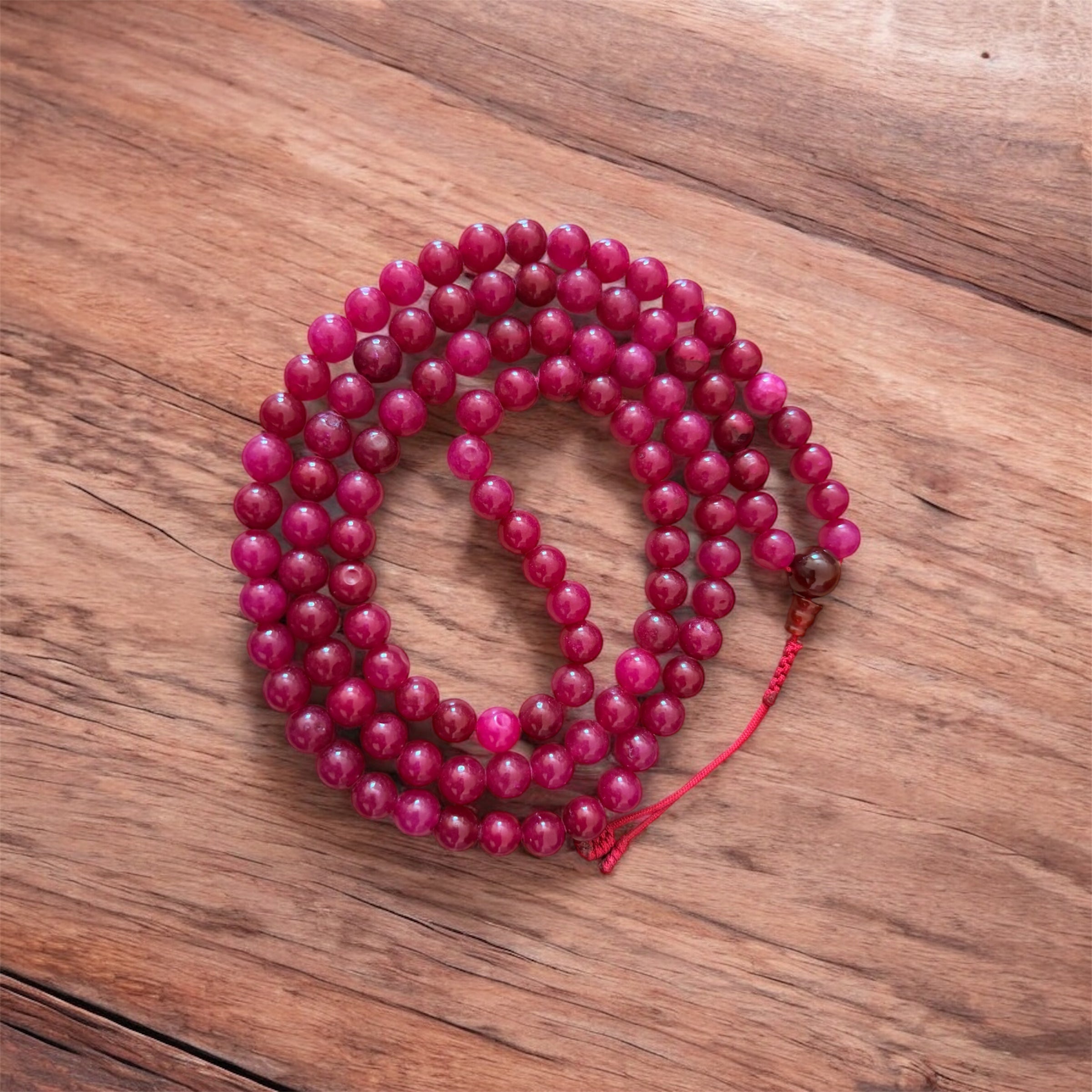 Pink Jade 108 Mala