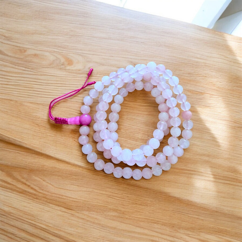 Rose Quartz 6mm Mala