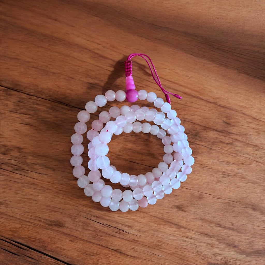 Rose Quartz 6mm Mala