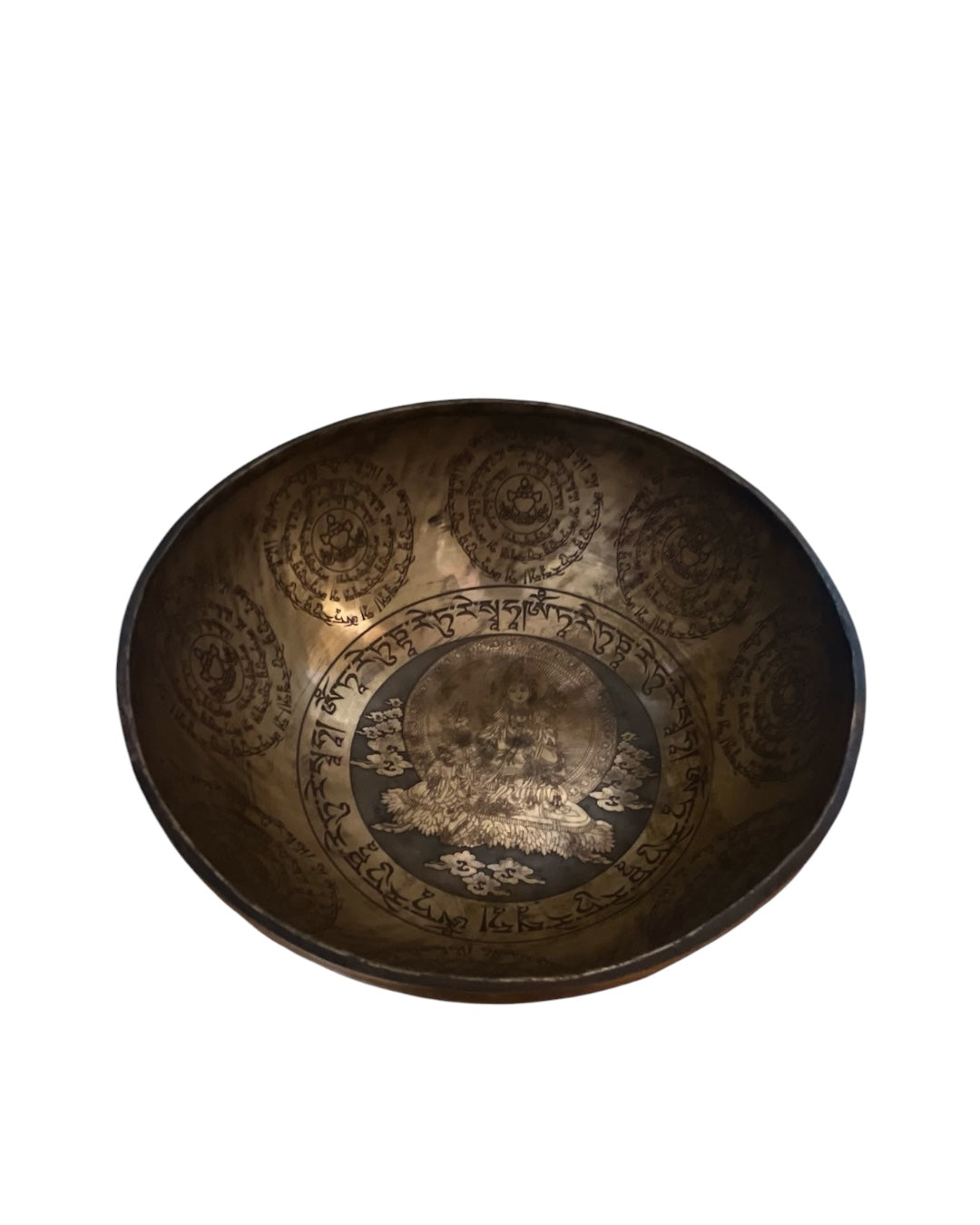 MASTERPIECE GREEN TARA HAND HAMMERED SINGING BOWLS