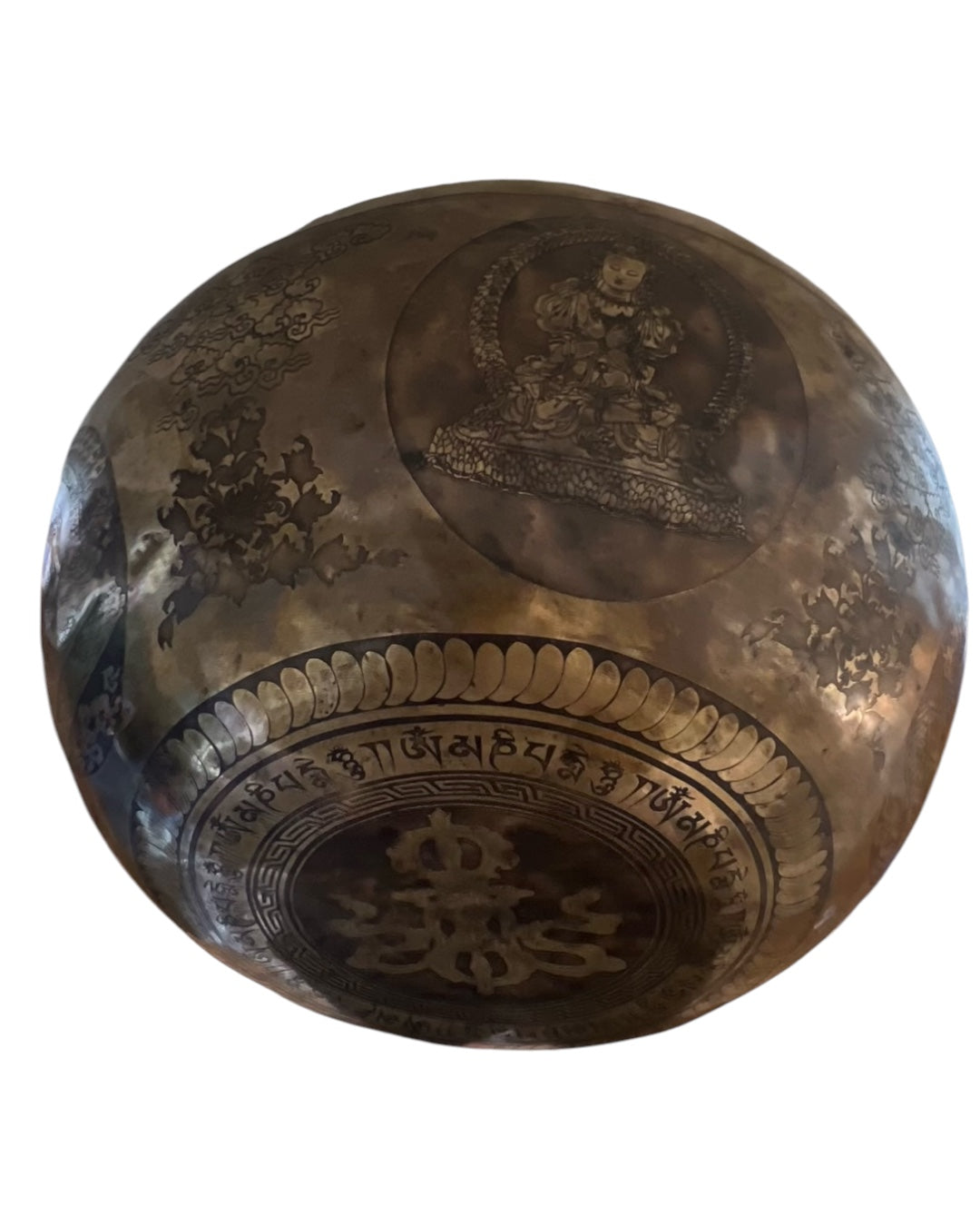 MASTERPIECE GREEN TARA HAND HAMMERED SINGING BOWLS