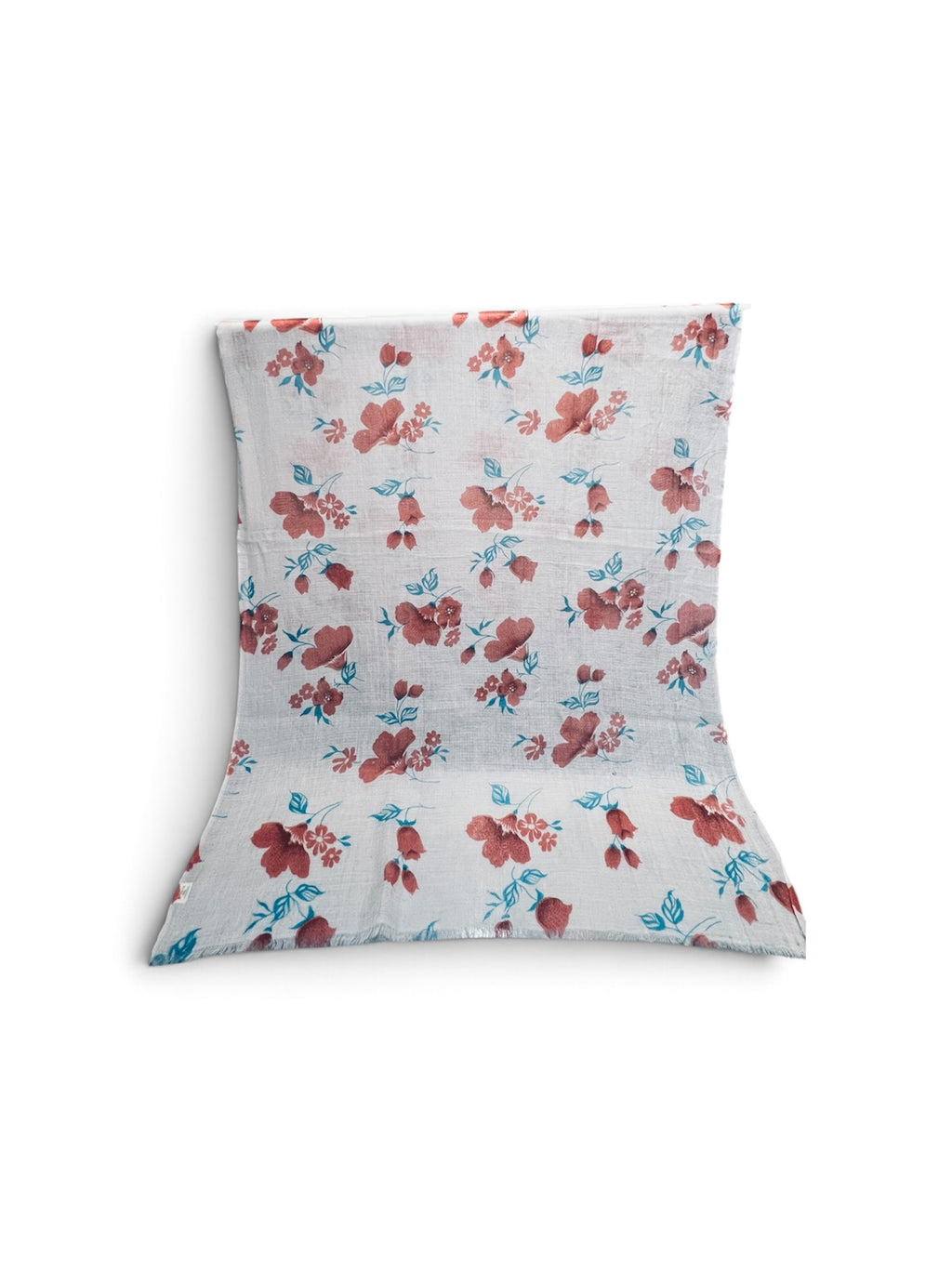 Featherlight Rose flower Cashmere Scarf