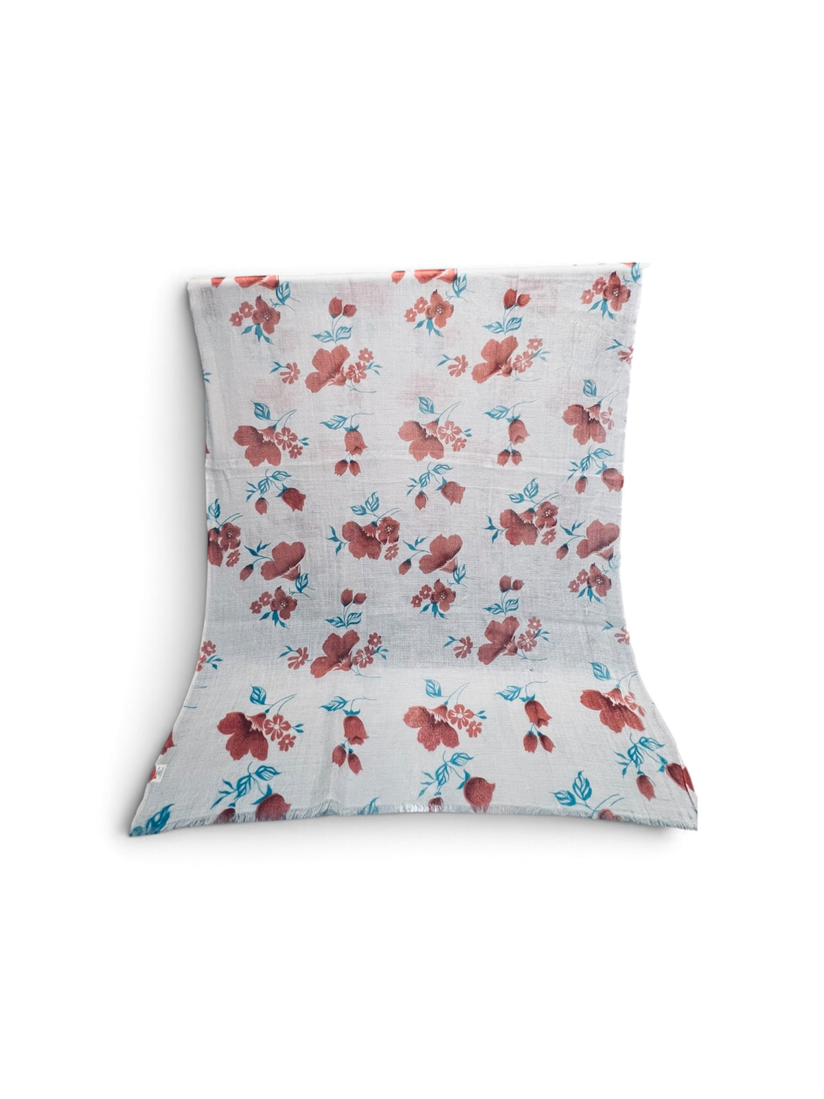 Featherlight Rose flower Cashmere Scarf
