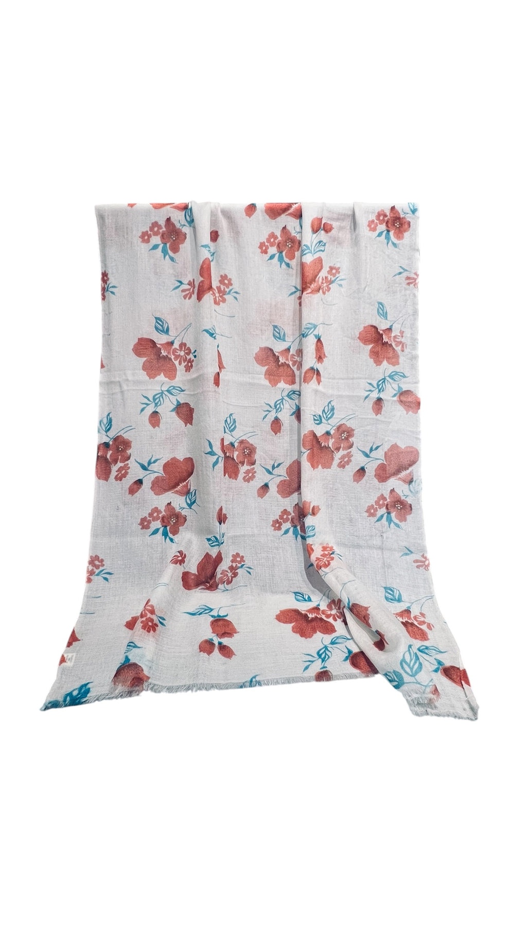 Featherlight Rose flower Cashmere Scarf