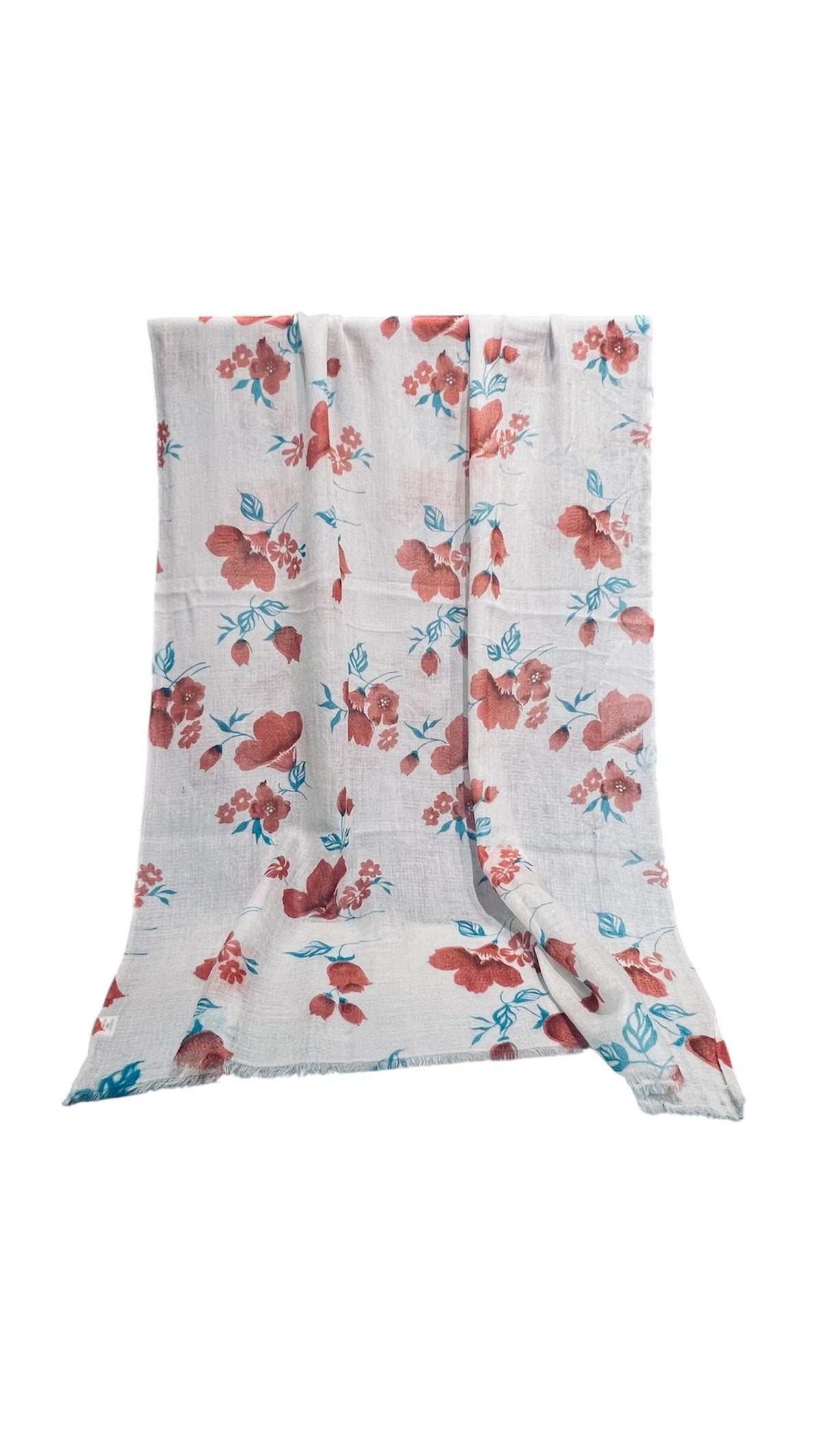 Featherlight Rose flower Cashmere Scarf