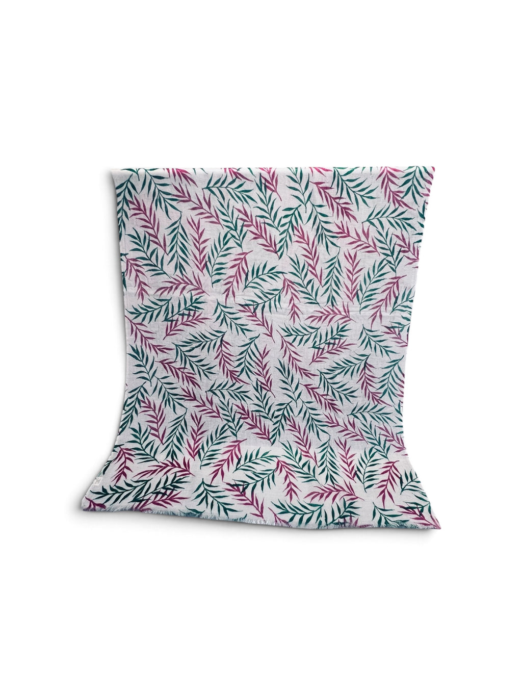 Featherlight Leaf Cashmere Scarf