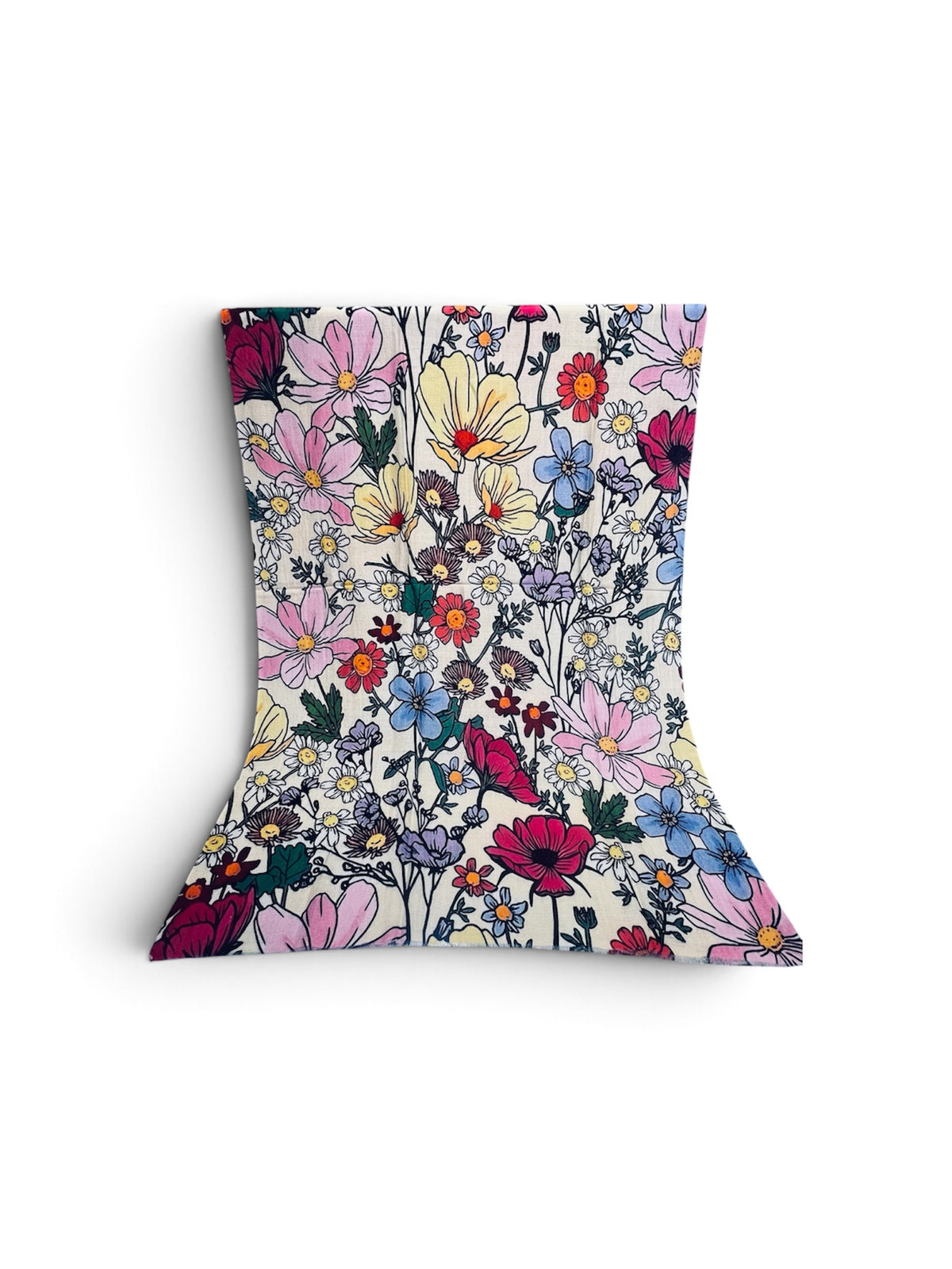 Featherlight Flower handprint Cashmere Scarf