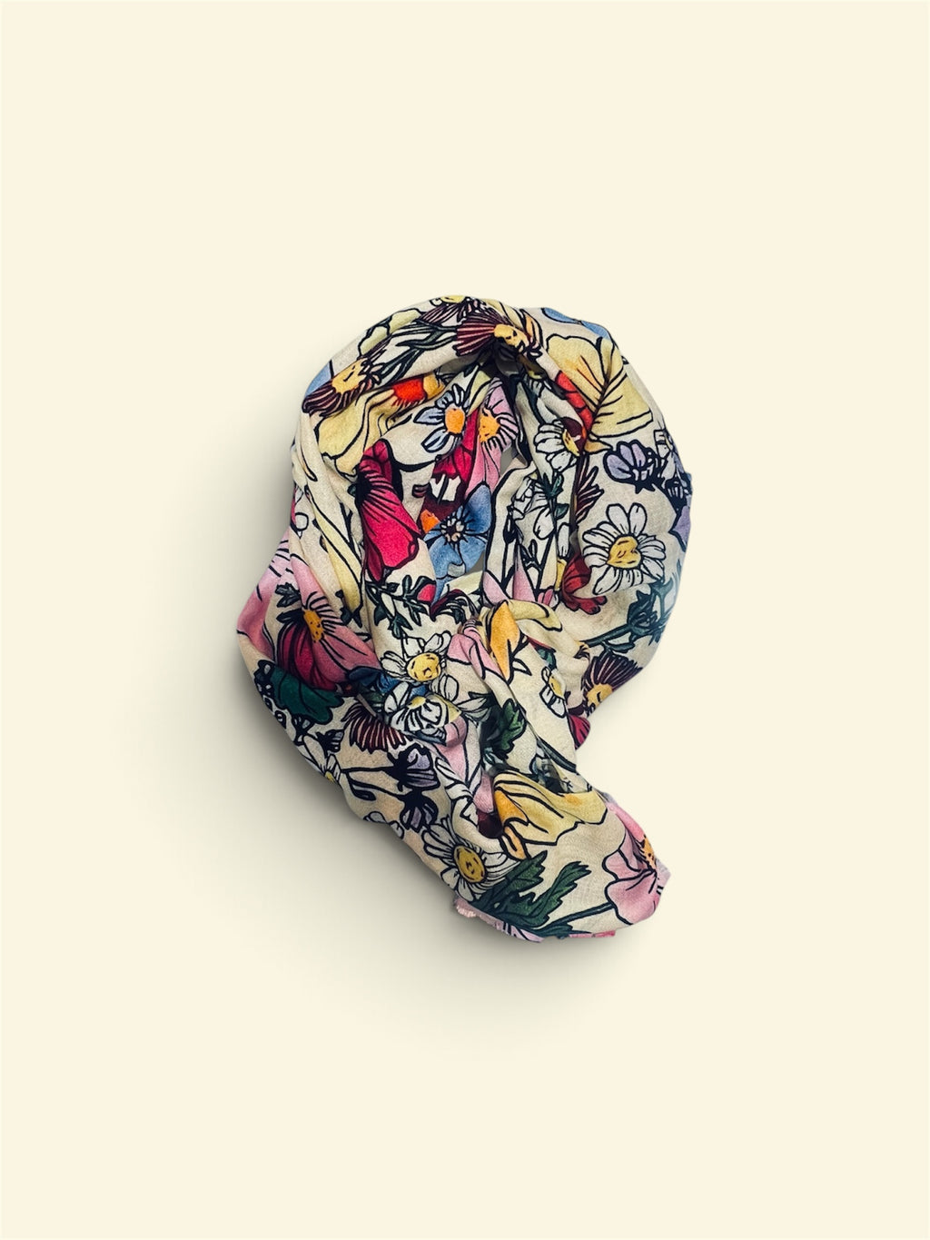 Featherlight Flower handprint Cashmere Scarf