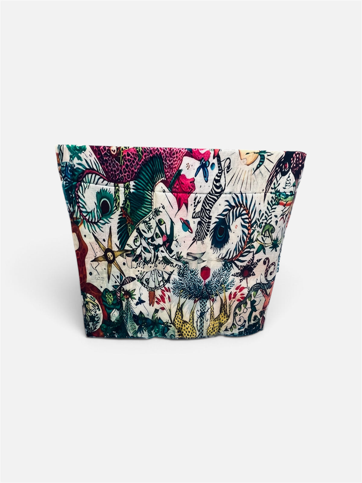 Featherlight Peacoke & Jiraff hand select print patron Cashmere Scarf