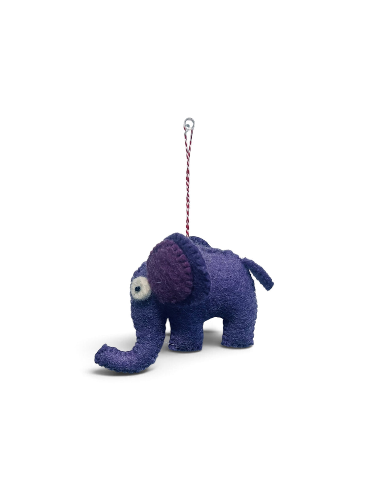Handmade Felt Small Elephant Ornament