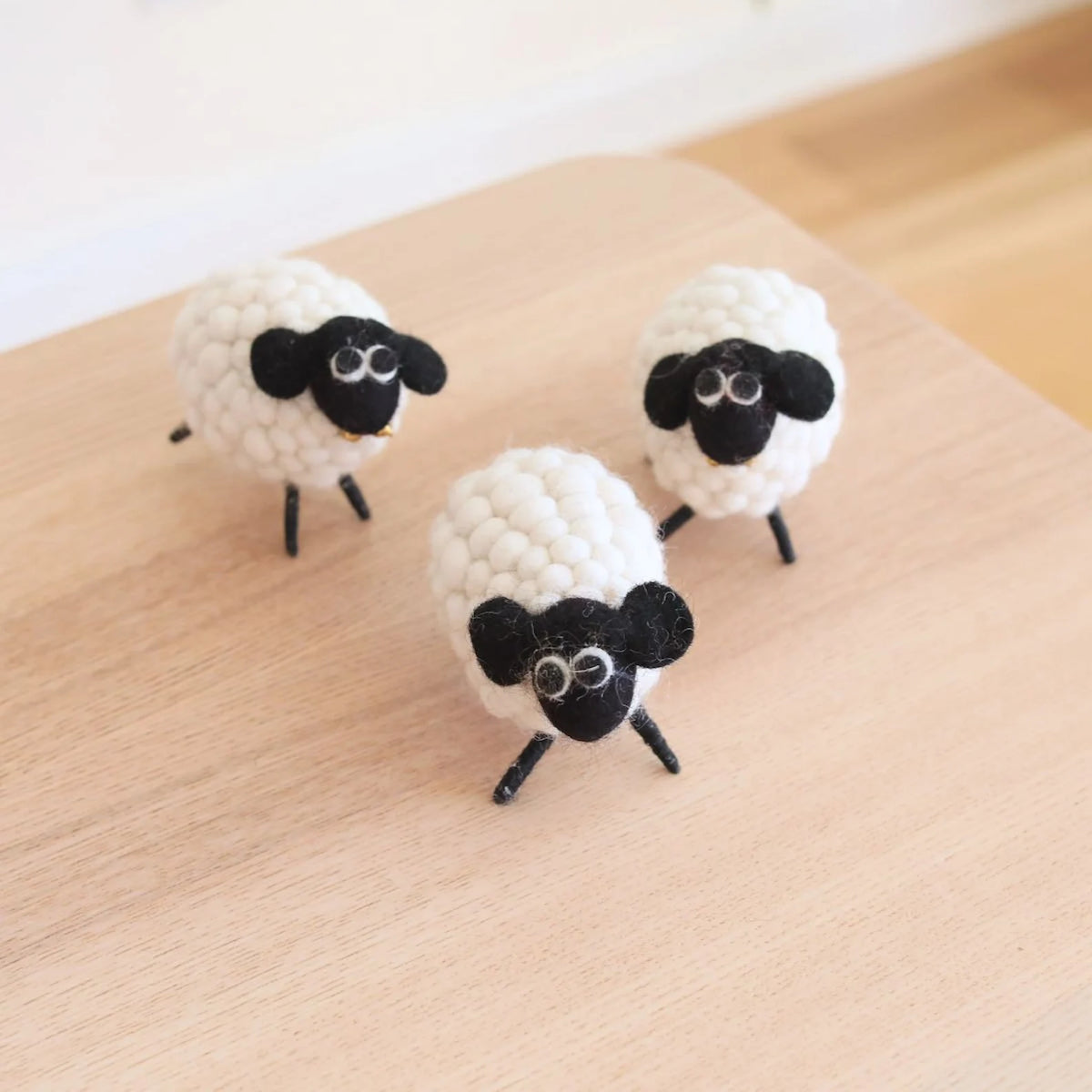 Handcrafted Felt White Sheep