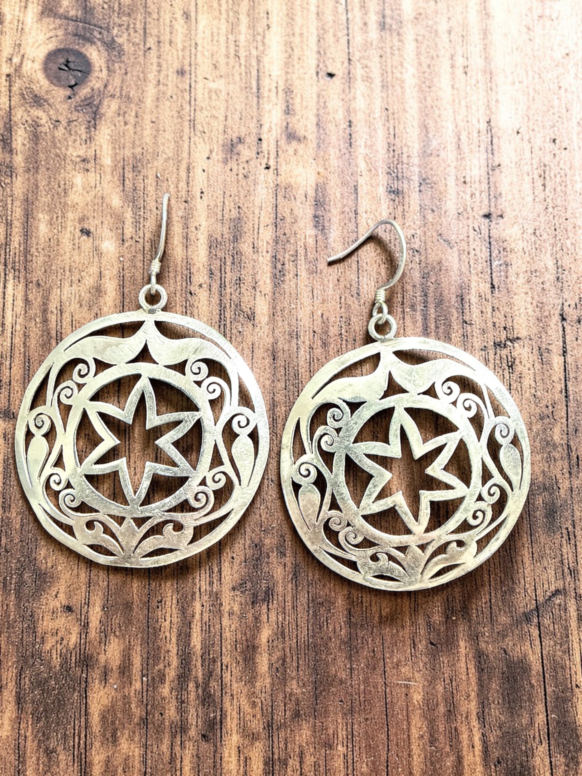 Star Sterling silver Earring