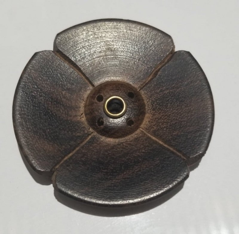 DARK WOOD INCENSE BURNER