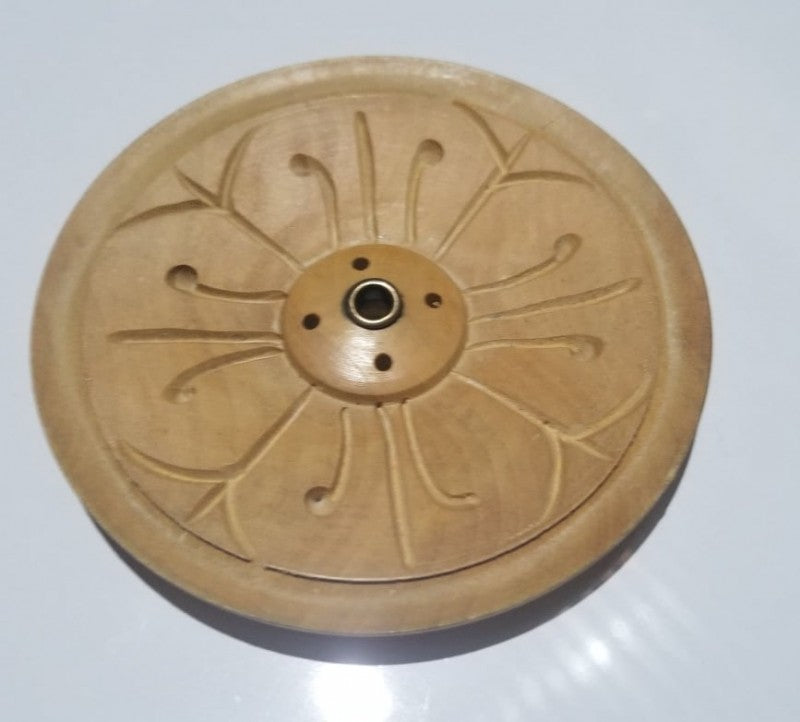 FLOWER WOODEN INCENSE BURNER