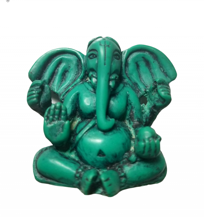 GANAPATI RESIN STATUE (GREEN)