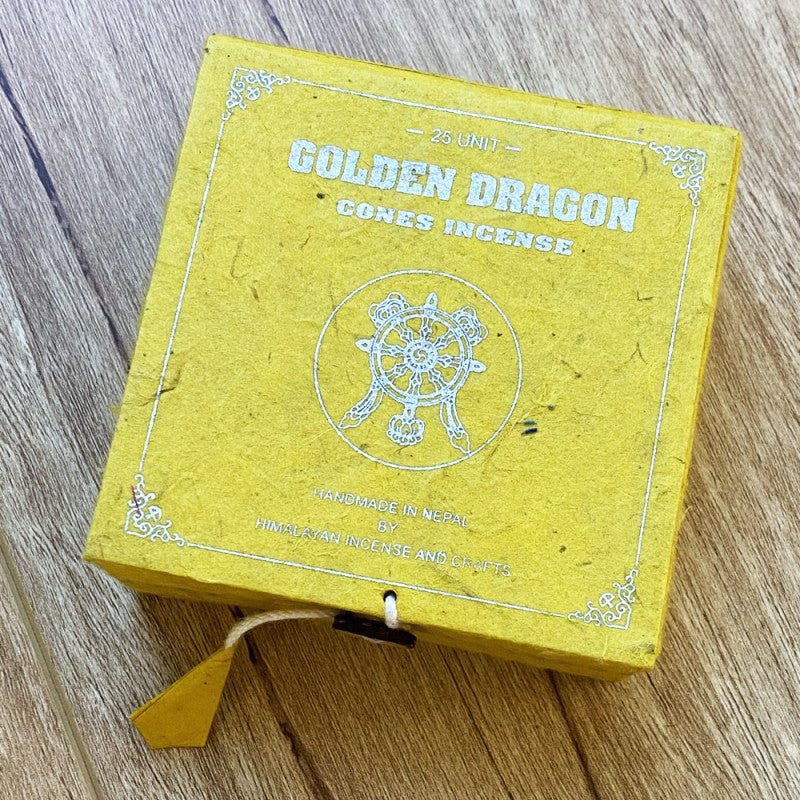 GOLDEN DRAGON CONES INCENSE: