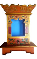 MINI BUDDHIST TIBETAN WOODEN ALTAR