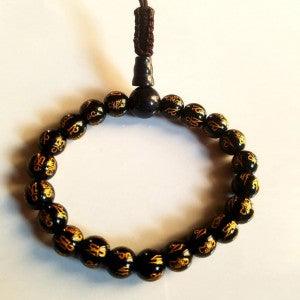 OM MANI PADME HUM AGATE STONE BRACELET