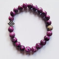 PURPLE STONE WITH ETERNAL KNOT  BRACELET