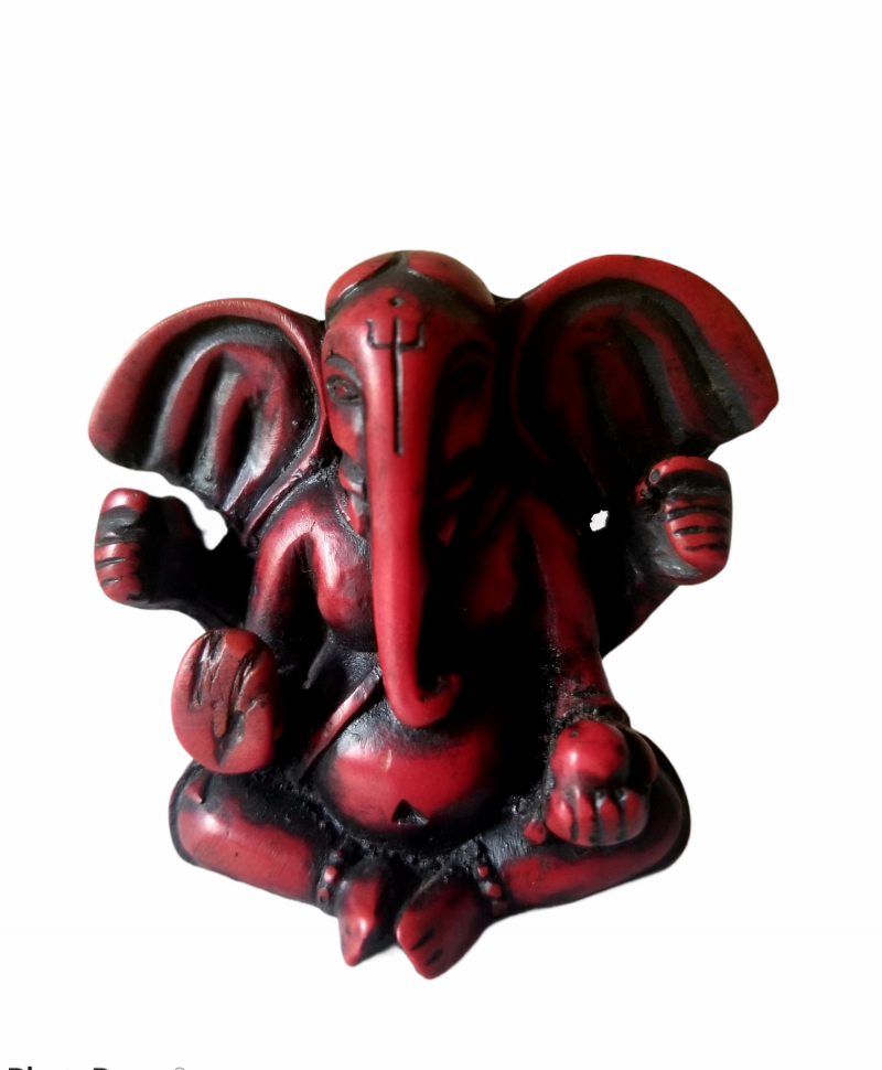 GANAPATI RESIN STATUE (RED)