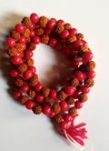 RUDRAKSHA WITH CORAL MALA