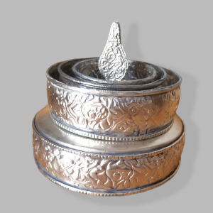 Silver Plated Mandala offering set