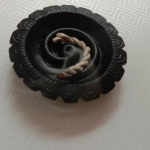 SPIRAL CLAY INCENSE BURNER