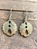 Drop Fan Sterling Silver Earring