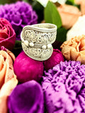 Flower Design Sterling Silver Ring